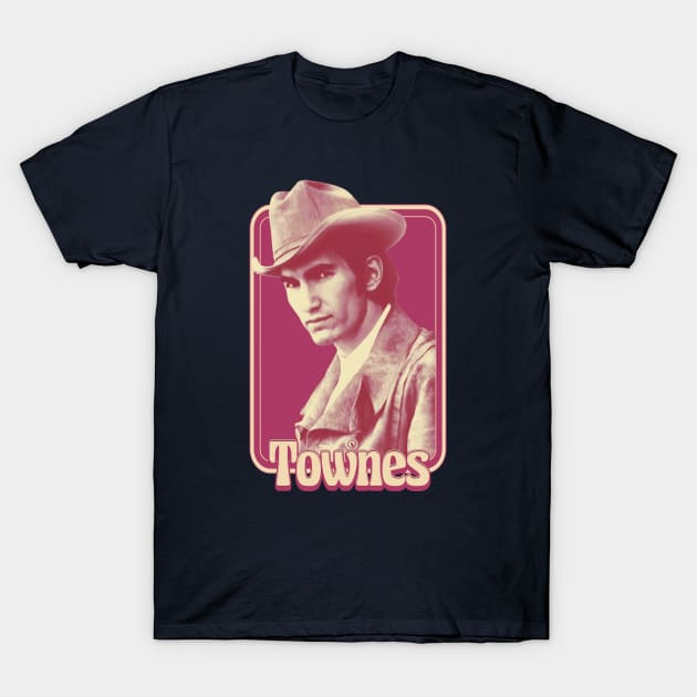 Townes Van Zandt RETRO T-Shirt by Pitchin' Woo Design Co.